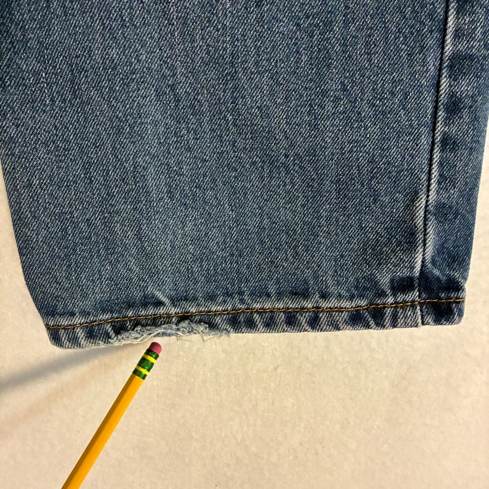 Vtg Y2K Levis 505 Jeans Mens Size 32x29 Straight Fit Denim Preppy Work Pants - Picture 6 of 9